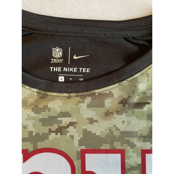 Nike Dri-Fit NY Giants NFL OnField Apparel Athletic Cut camo t-shirt size Small - Picture 5 of 10